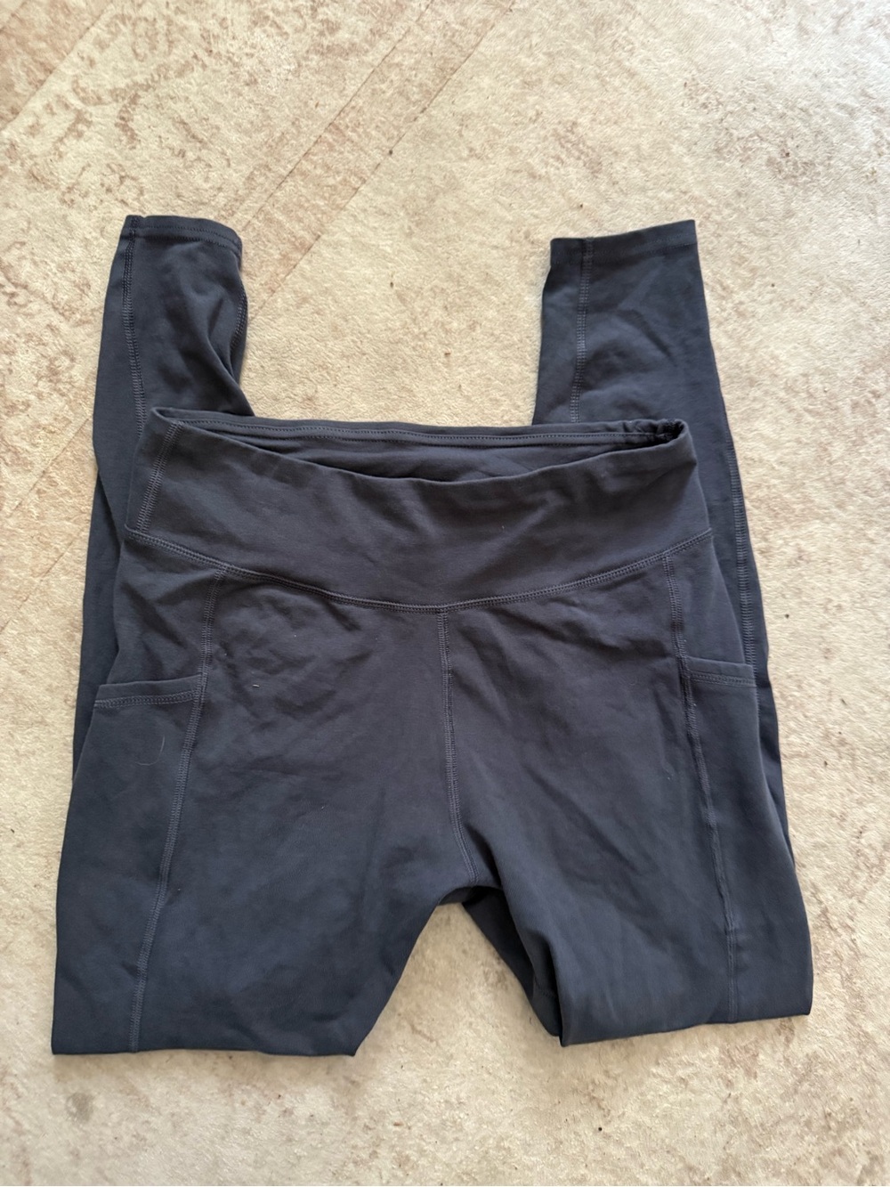 Pact Blue Leggings with Side Pockets